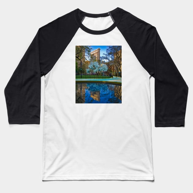 Spring Arrives In Madison Square Park Baseball T-Shirt by Chris Lord